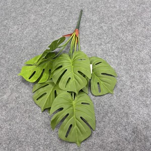 Plantes vertes artificielles Jinxi en PVC souple pour décoration de bureau et de mariage, feuilles écologiques - Product Image 2