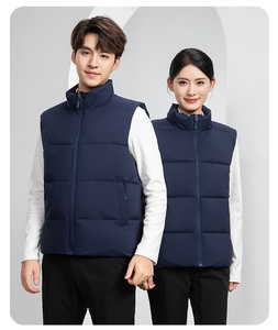 Invierno nueva moda Casual a prueba de viento <span class=keywords><strong>acolchado</strong></span> cálido <span class=keywords><strong>chaleco</strong></span> <span class=keywords><strong>acolchado</strong></span> exposición de la empresa ropa de <span class=keywords><strong>trabajo</strong></span> voluntario se puede personalizar el logotipo - Product Image 2