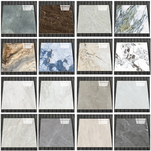 بلاط أرضيات 60x60 و80x80 من الرخام اللامع بلاط سيراميك أسود بورسلين مزجج مصقول - Product Image 2