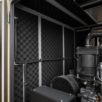 Groupe électrogène diesel insonorisé 100 kVA pour alimentation de secours industrielle LINGGE Triphasé 400 V 50/60 Hz avec ATS