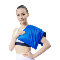 Bleu personnalisé vente chaude coloré réutilisable chaud et froid Pack réglable tissu compresse Wrap Gel Pad thérapie Gel sac de glace