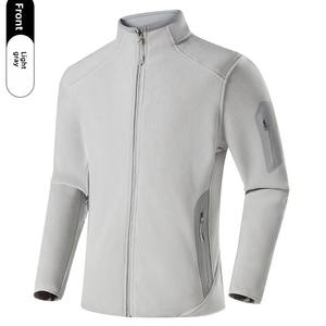 Veste polaire thermique d'hiver personnalisée avec logo pour homme et femme, <span class=keywords><strong>coupe</strong></span>-vent, chaude, softshell, pour la randonnée, vêtements de sport, vente en gros - Product Image 6