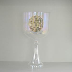 HF Cosmic Light <span class=keywords><strong>Crystal</strong></span> Singing Heiliger Gral mit Blumen klang heilung und Therapie Quarzkristall-Gesangs kelch - Product Image 2