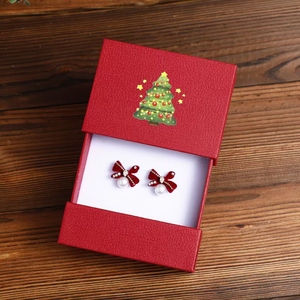 Nuevo Set de Cajas de Papel para Joyería Navideñas de Fuchen, Caja con Cajones para Collares, Anillos, Colgantes, Bolsa de Regalo - Product Image 4