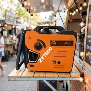 Générateur à essence silencieux portable 6500W 8kW 230V pour activités extérieures, modèles 004-007, avec commutation double carburant - Product Image 6