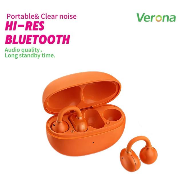 Clip-On TWS Earbuds LED Battery Indicator JL Chipset Open-Ear Design Charging Case IPX4 Waterproof ENC Bass Boost for 6.0