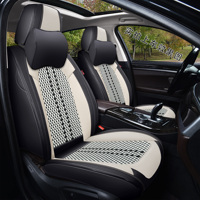 Housses de siège universelles en soie glacée, ensemble complet 9 pièces, respirantes et chauffantes/refroidissantes, pour intérieur automobile Civic, CR-V, HR-V, Accord, Odyssey, Element