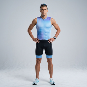Conjuntos de Ciclismo para Triatlón, Transpirables, con Corte Láser, Elásticos en Cuatro Direcciones, de Secado Rápido, Personalizables OEM - Product Image 2