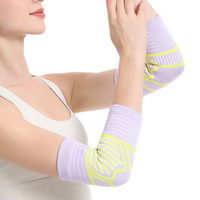 OEM vente en gros confortable tricoté Sport Fitness coude orthèse manchon haute compression élastique respirant avec logo Design