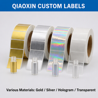 Étiquettes personnalisées en or, argent et holographiques transparentes pour flacons, autocollants adhésifs imperméables pour emballages en verre de 3/5/10 ml