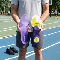 Semelles de basketball NuiYo avec soutien de la voûte plantaire, anti-surpronation, absorption des chocs à haute réactivité, en polyuréthane, unisexe, pour pieds plats