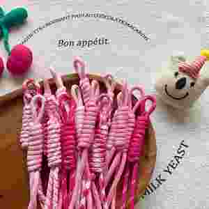 Wholesale Nylon Braided Rope Car <b>Key</b> <b>Chains</b> Charm Rope Braided Lanyard Keychain Diy Rope Keychain Accessories - Product Image 5
