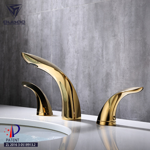 Moderno 3 fori <span class=keywords><strong>bagno</strong></span> lavelli <span class=keywords><strong>rubinetti</strong></span> <span class=keywords><strong>per</strong></span> il <span class=keywords><strong>bagno</strong></span> Oro - Product Image 2