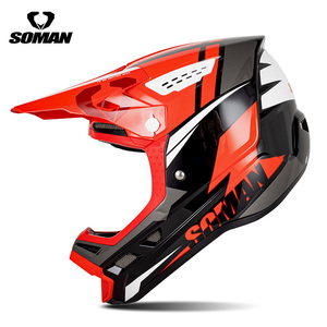 <span class=keywords><strong>Casco</strong></span> SOMAN M12 con Certificación DOT para Ciclismo de Descenso, Motocicleta, Motocross, Todoterreno, Ligero, Resistente al Viento, para Carreras - Product Image 2