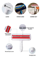Pratique réutilisable autonettoyant chat et chien épilateur pour animaux de compagnie rouleaux canapé peigne tapis brosse et rouleau à peluches