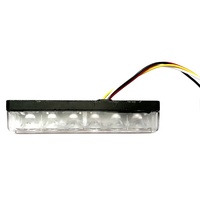 Luz LED Estroboscópica para Parrilla de Coche DC10-28V, Roja, Azul, Ámbar, de Emergencia, 3W, Luz de Advertencia de Seguridad, 18 Modos, Luz Intermitente LED