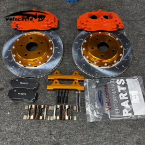 Kit d'étriers de frein surdimensionnés en aluminium <span class=keywords><strong>orange</strong></span> personnalisé 5200 4 pistons pour Honda Innova Jazz Gd Accord Fiat <span class=keywords><strong>500</strong></span> <span class=keywords><strong>Abarth</strong></span> Honda S2000 Infiniti G37 - Product Image 1