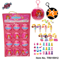 Nouvelle conception Tengrui, directement de l'usine, jouets en plastique pas chers, adorables œufs mystères surprise avec poupée et bonbons pour filles