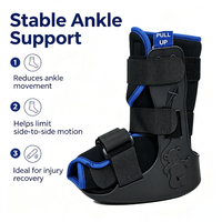 Botte de marche pour enfants CE Premium, ambidextre, avec rembourrage en mousse velours et sangles réglables, pour la récupération des fractures de la cheville