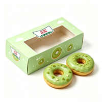 Boîtes d'emballage en carton kraft personnalisées en gros avec fenêtre pour biscuits, gâteaux, aliments, pâtisseries, pains, donuts, macarons