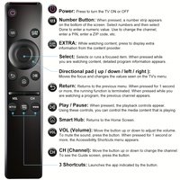 Mando a distancia universal para todos los televisores Samsung LED LCDHDTV 4 8K 3D Smart TV Netflix Prime Video