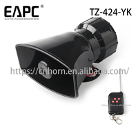 Télécommande sans batterie TZ-424-3YK klaxon 12V klaxon télécommande sans fil avertissement alarme voiture klaxon fort alarme incendie sirène