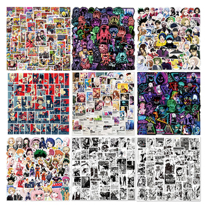 100 + Promotion 50 pièces en gros japon dessin animé Anime autocollant pour la maison planche à roulettes bagages ordinateur portable décoratif vinyle impression personnalisée - Product Image 5