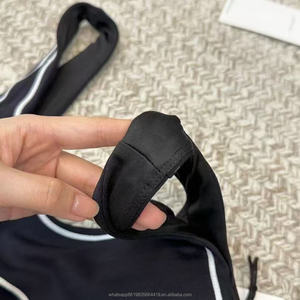 Leggings de Yoga y Pilates de Alta Calidad, Personalizados, a la Moda, Elásticos, Sin Costuras, Acanalados, Conjunto de 2 Piezas para Mujer - Product Image 3