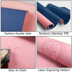 Fabricant de haute qualité vente en gros antidérapant Fitness naturel logo personnalisé tapis de Yoga et sac de tapis de Yoga - Product Image 5