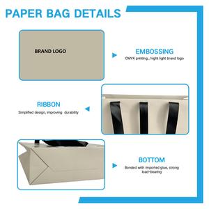 Bolsas de Papel de Lujo Impresas Personalizadas, Bolsas de Regalo con Acabado Mate de Alta Gama para Joyería y Ropa, Bolsas de Compra Ecológicas - Product Image 4