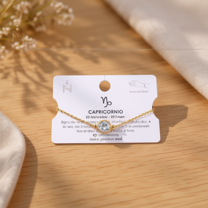 Bracciale in acciaio inossidabile Capricorn con diamanti Plusera - Product Image 3