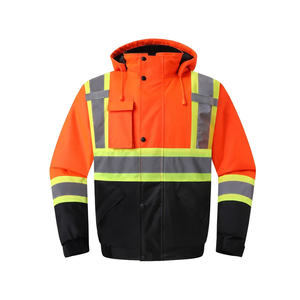 Multi Pocket Hi Visibility Reflective Waterproof Breathable Windproof Safety Pant Needle Detection <b>Hammer</b> <b>Loop</b> Chest Organizer - Product Image 1