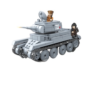 Série d'armes Overlord, modèle de char BT-7, 461 pièces, blocs de construction d'intelligence pour garçons, nouveaux jouets de char à construire soi-même en boîtes - Product Image 1