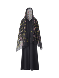 Abito Islamico Tradizionale Ricamato a Mano su Misura per <span class=keywords><strong>Donne</strong></span>, Veste Araba Turca e Hijab, Set di 2 Pezzi Abaya Femminile - Product Image 6
