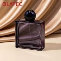Flacon de parfum de luxe 30ml 50ml 100ml, flacon de parfum en verre rectangulaire fantaisie, flacons de parfum élégants sur mesure, fabrication