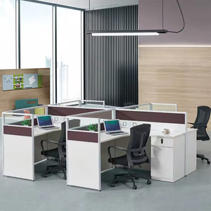 Estaciones de <span class=keywords><strong>Trabajo</strong></span> de Oficina Personalizadas para Equipos de 2, 4 y 6 Personas, Escritorios Modulares con Privacidad para <span class=keywords><strong>Call</strong></span> <span class=keywords><strong>Center</strong></span>, Uso en Oficinas de Diseño Abierto - Product Image 5