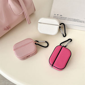 Étui Simple en Cuir PU à Motif Litchi pour Écouteurs sans Fil Apple Airpods 3 <span class=keywords><strong>Pro</strong></span> 2, <span class=keywords><strong>Coque</strong></span> de Boîtier de Charge pour Airpods 4 - Product Image 2
