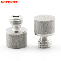 Micro-évaporateur HENGKO en acier inoxydable fritté de 0,5 micron |   Diffuseur à bulles fines pour bioréacteur pour la culture de cellules de animaux à sang chaud