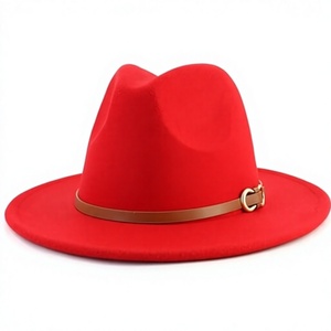 Chapeau Fedora classique vintage avec sangle en cuir - Product Image 1