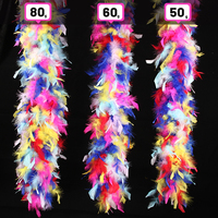 Boas en plumes de dinde multicolores / Chandelles, différents poids disponibles, idéaux pour les couronnes DIY, les bouquets et les décorations de Noël