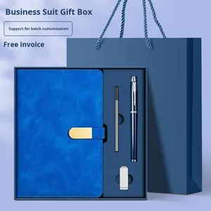 High-Value Business Minimalist Notebook Gift Set Custom Thickened Dowling Paper Oval Buckle Office Memo Pad Work Meeting Record - Product Image 5