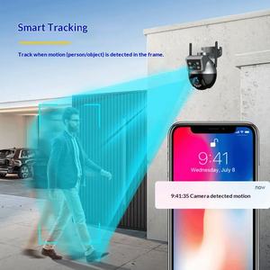 Kamera Luar Ruangan Tuya IP Dual Ball Linkage 6.0 Juta Piksel, Pelacakan Area Luar Ruangan, Kontrol Jarak Jauh Mobile, Audio Dua Arah, Deteksi Gerak, Wifi Nirkabel - Product Image 3