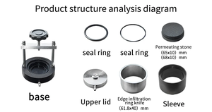 실험실 떨어지는 머리 토양 투과 장치 ISO 인증 61.8mm 통합 테스트 챔버 - Product Image 3