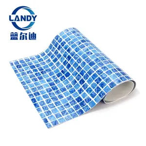 Blue Mosaic Swimming Pool Vinyl Accept Customized Liner High Quality Durable