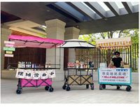 Chariot de courses pliable multifonctionnel en métal à quatre roues, idéal pour les marchés nocturnes, le camping en extérieur, vente chaude, OEM