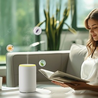 Diffuseur d'huiles essentielles pures, machine à aromathérapie silencieuse à brume froide, diffuseur d'air pour voiture alimenté par USB, commande tactile