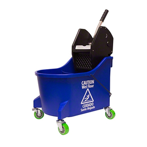 Cubo de fregona ESD Rectangular de 42L de alta calidad, escurridor de prensa <span class=keywords><strong>comercial</strong></span> con ruedas, limpieza de suelo de baja ESD, plástico duradero - Product Image 2