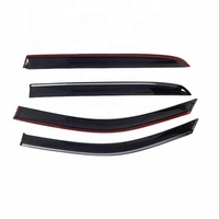 Vente directe d'usine visières de porte de voiture deux couleurs visière de fenêtre déflecteur acrylique noir soleil pluie bouclier déflecteur de vent presse à AIR