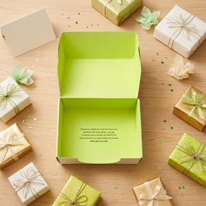 Venta Directa de Fábrica, Cartón de Regalo Pequeño de Color Claro, Hecho de Materiales Biodegradables Ecológicos para Empaque de Regalos - Product Image 3