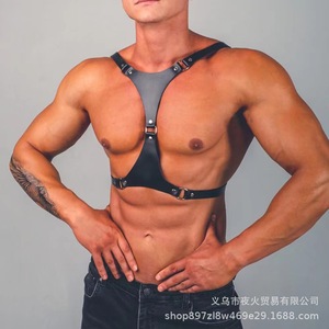 Venta al por mayor de fábrica: armaduras de bondage para hombre, correas para adultos, ropa erótica sexy, disfraces masculinos de bondage de gran venta. - Product Image 3